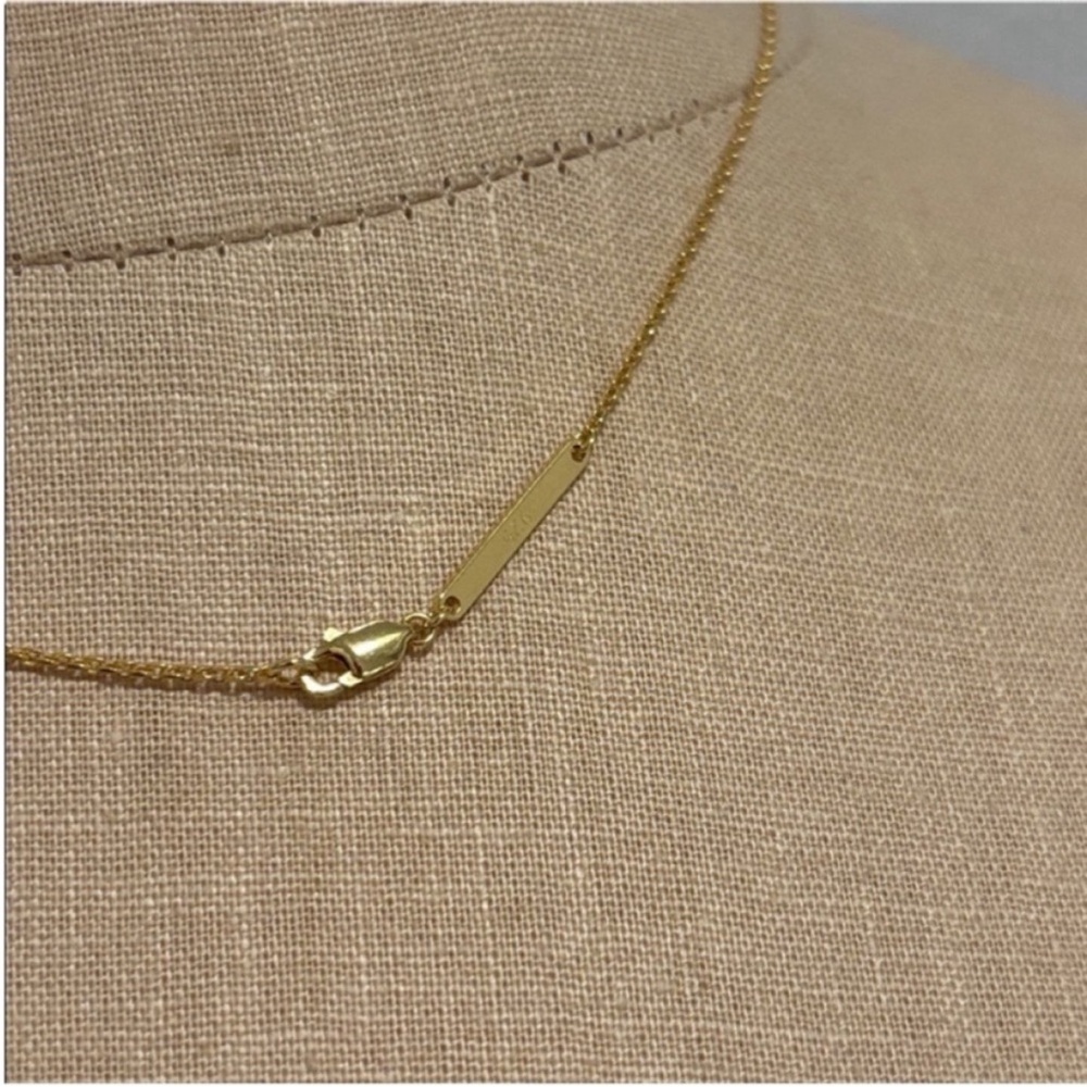 ✨SOLD✨ Kendra Scott Davie Necklace Rock Crystal 18K Gold Vermeil - Picture 7 of 11